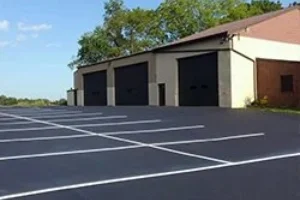 A commercial lot after Superior Sealcoating's commercial paving services - Paving in Exton, PA - Superior Sealcoating