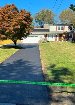 Residential sealcoating - new driveway in Chester County, PA - Superior Sealcoating