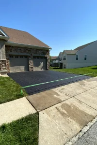 Residential sealcoating - new driveway in Chester County, PA - Superior Sealcoating