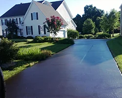 Newly Sealcoated Residential driveway in Kennett Square, PA