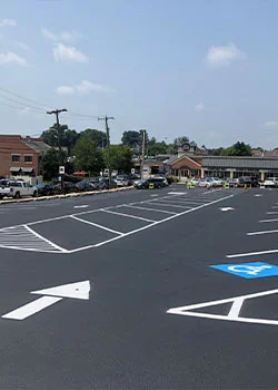 Commercial sealcoating and line striping in Chester County, PA - Superior Sealcoating